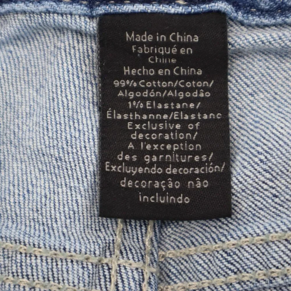 Calvin Klein Jeans Pants Womens 4 Blue Flat Front Mid Rise Straight Pockets